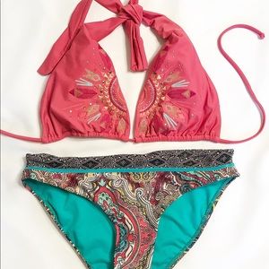 Knox Rose Aztec print studded bikini